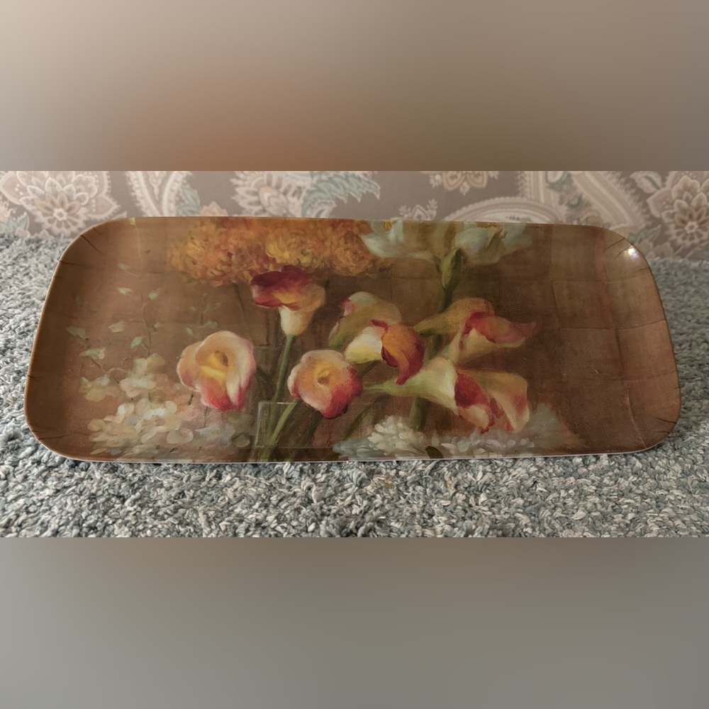 Floral Decorative Tray